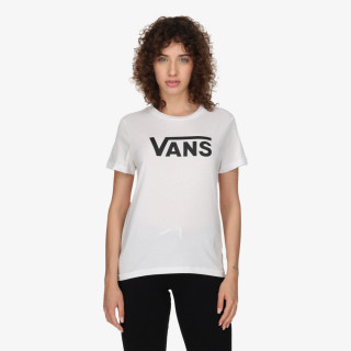 VANS T-SHIRT WM DROP V SS CREW-B WHITE-BLACK 