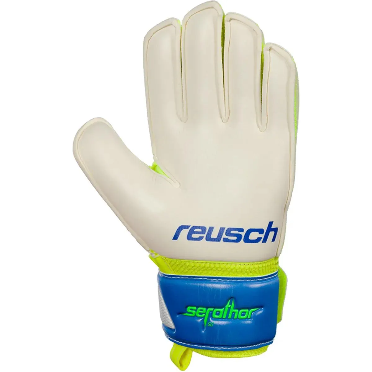 Reusch Golmanske rukavice SERATHOR SG JUNIOR BLUE/GREEN 