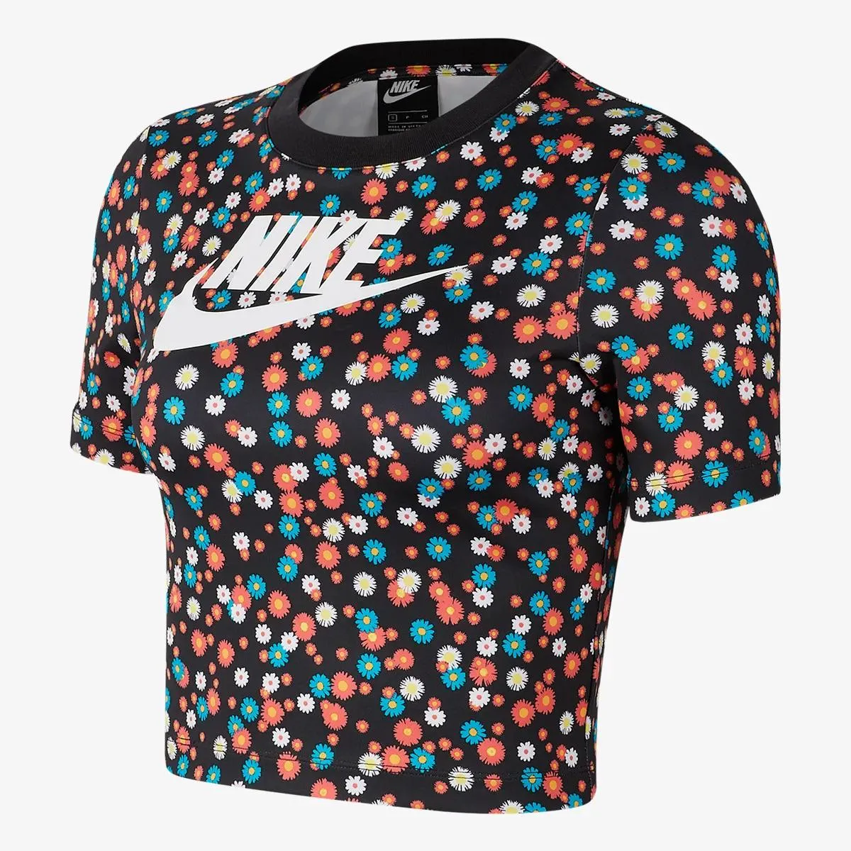 Nike Top W NSW HRTG TOP SS FLORAL 