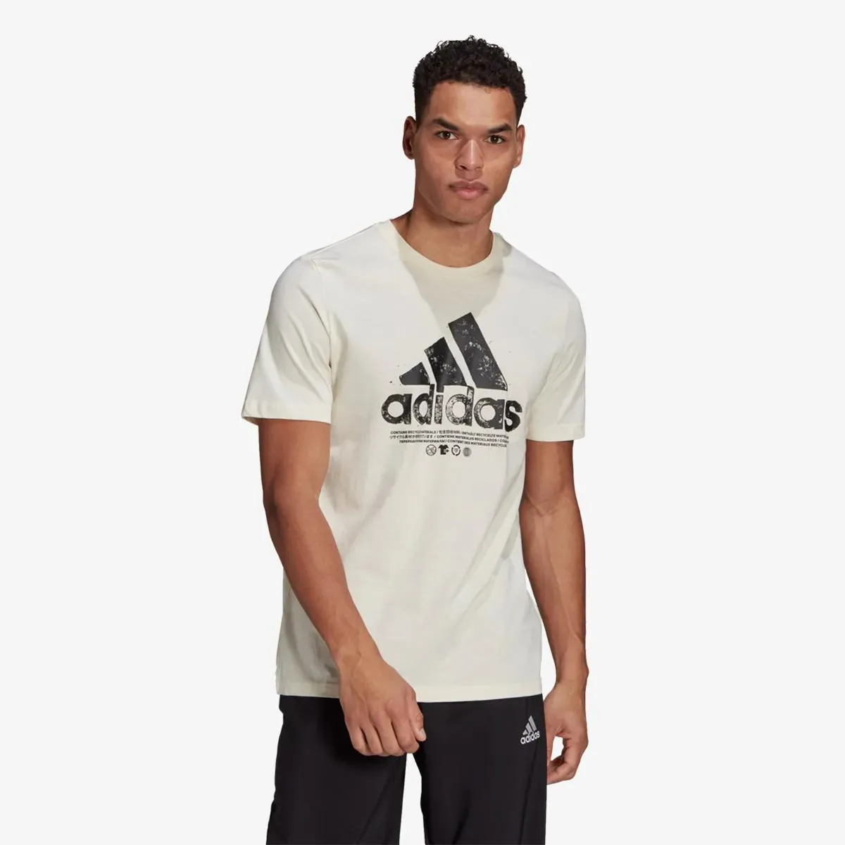 adidas T-shirt RECYCLED COTTON LOGO GRAPHIC  