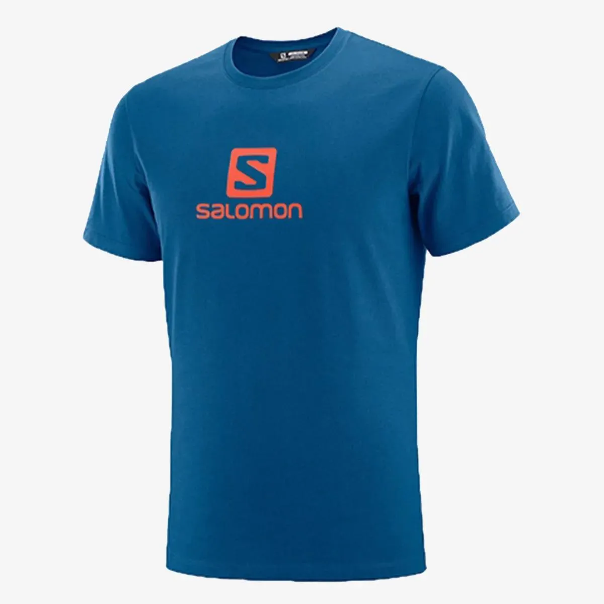 Salomon T-shirt COTON LOGO SS TEE M Poseidon/CHERRY TO 