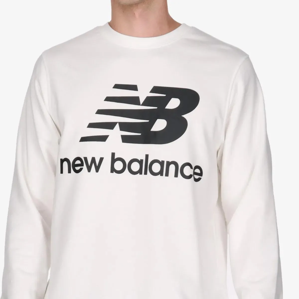 New Balance Majica s kapuljačom Essentials Stacked Logo Crew 