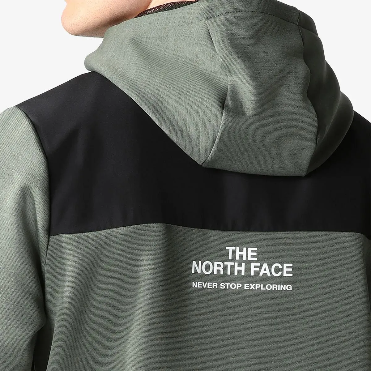 The North Face Majica dugih rukava s patentom M MA FULL ZIP FLEECE - EU THYMEDARKHEATH 