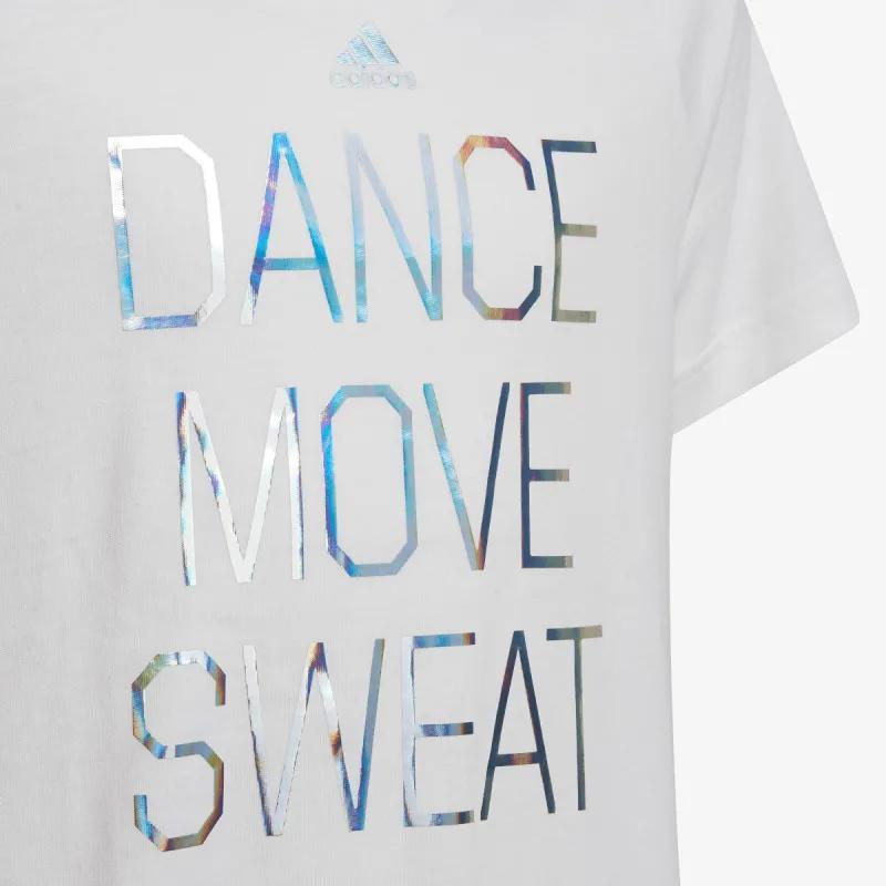 adidas T-SHIRT DANCE METALLIC PRINT 
