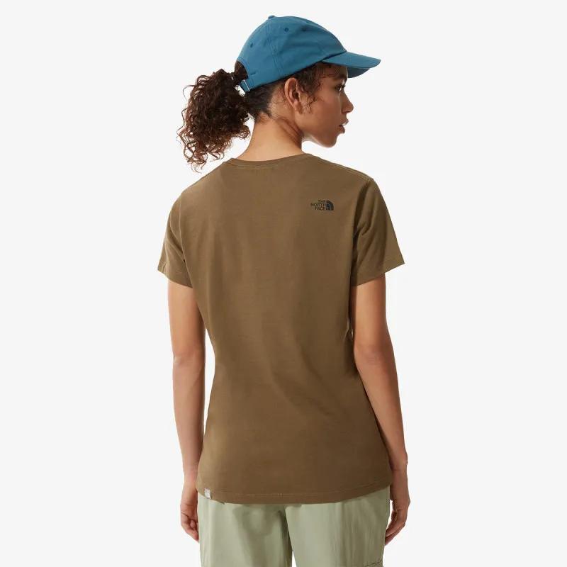 NORTH FACE T-SHIRT W S/S SD MILITARY OLIVE 