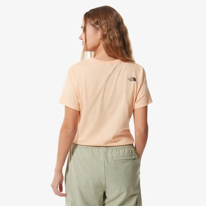 NORTH FACE T-SHIRT W S/S SD TEE APRICOT ICE 