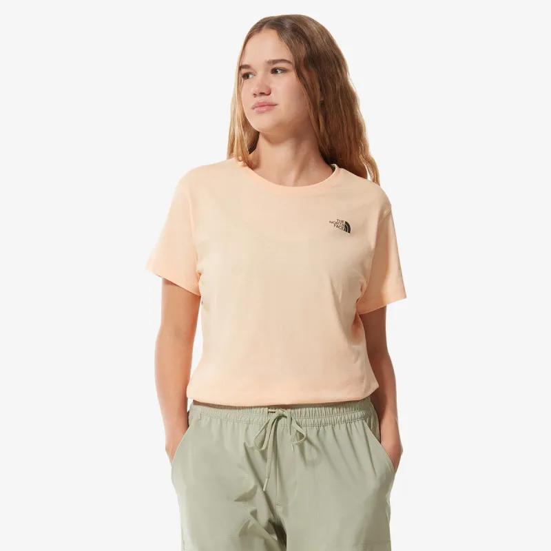 NORTH FACE T-SHIRT W S/S SD TEE APRICOT ICE 